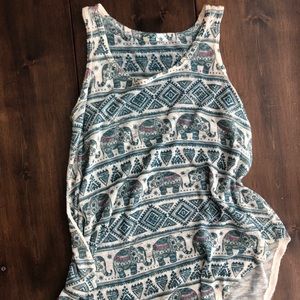 Boho loose tank